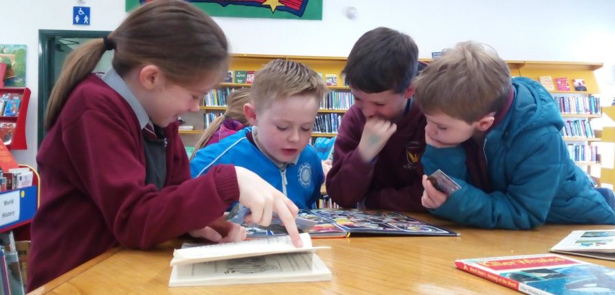 Second Class from Breaffy NS on Time To Read Library Visit today with Ms Mannion , Ms Nestor & Ms Ryder. This is a 20 week reading initiative with Mayo County Council volunteers