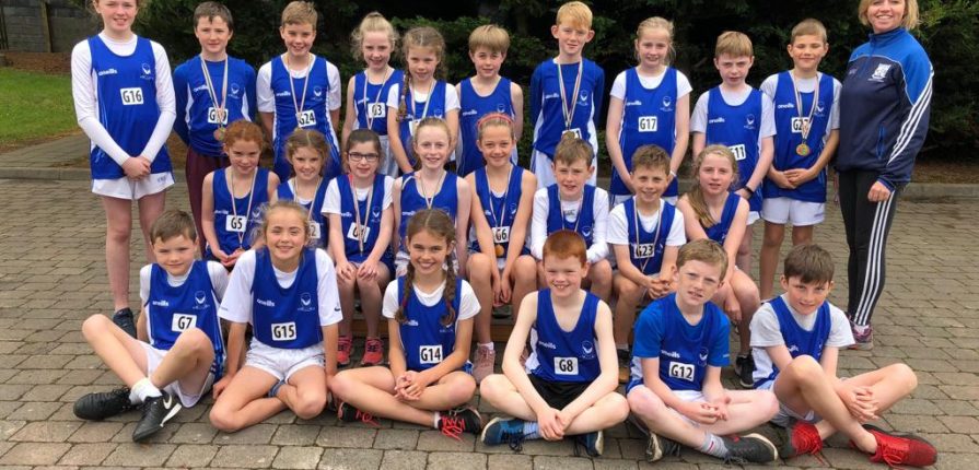 Our 2018 Cross country teams wearing their new Athletics singlets . Our teams enjoyed great success today at the west mayo cross country event held in Ballyvary. Our 3rd/4th girls team won gold as did our 5th/ 6th boys . 6th . A special congratulations to all our individual winners; Niamh Moran Emily Moran Sarah Jane Bourke Aoibheann Hanrahan Alan Hegarty Jack Canny Conor Loftus Ross Connolly